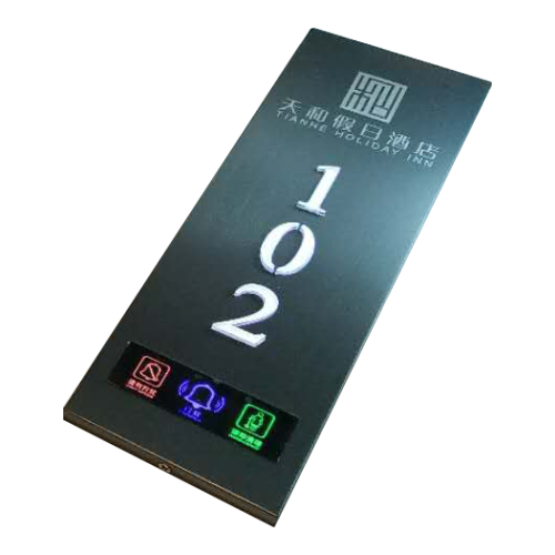 Actop high-Tech smart hotel door number plate